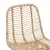 vidaXL Barski stol 2 pcs Naravna 44,5 x 53 x 111 cm Ratan in železo