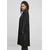 Womens modal terry oversized coat black
