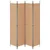 vidaXL 4-panelni pregradnik Bež 200 x 220 cm Blago