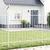 Vrtna Ograda 7 pcs Bijelo 170 x 165 cm Čelik s prahom premazan