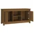 Den TV omarica medeno rjava 103x36,5x52 cm trdna borovina