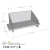 Hanah Home Zidna polica Medium Arm Stylish, 40x20x19 cm, Crna