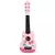 Eco Toys Drvena Gitara Za Decu Sa Metalnim Žicama, Roze