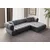 ATELIER DEL SOFA Ugaona garnitura Petra Right Dark Grey