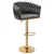 EH Barski stol iz grafitnega žameta Cofton Gold