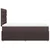 Vidaxl Box spring postelja z vzmetnico temno rjava 120x190 cm blago