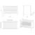 Lettino Krevetac za bebe Misza Standard 120x60cm, Beli