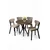 Hanah Home Trpezarijski set, 5 komada, Bež