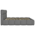 Tapacirani Krevet Cloudy 140/200 cm , siva