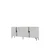 Hanah Home komoda Evva 150, 125 cm, bela / srebrna