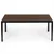 Northix Vrtna miza Polywood za 8 oseb, 180x90 cm, rjava