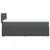 Vidaxl Box spring postelja z vzmetnico temno siva 90x200 cm blago
