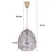 Brilagi - LED luster na sajli R GLASS 1xE27/60W/230V prečnik 26 cm bež/dimljeno-siva