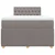 Vidaxl Box spring postelja z vzmetnico taupe 120x190 cm blago