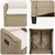 Vrtna stolica 2 pcs Bež i krema 56 x 60 x 112 cm