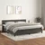 vidaXL Box spring postelja z vzmetnico temno siva 200x200 cm žamet