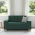Vidaxl Dvosed temno zelen 160x77x82 cm blago