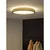 Osram -LED prigušiva plafonska svetiljka MARIANO LED/16W/230V prečnik 31 cm hrast/crna