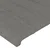 Vidaxl LED posteljno vzglavje temno sivo 100x5x118/128 cm blago