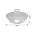 Rabalux Plafonjera Revan, 1xE27, LED 6W, R40cm, Siva