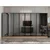 Hanah Home ormar sa reflektujućim staklom Nisa 20654, 360 cm, dore