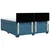 Vidaxl Box spring postelja z vzmetnico modra 180x200 cm žamet