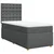 Vidaxl Box spring postelja z vzmetnico temno siva 80x200 cm blago