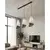 Luster na sajli MODA 3xE27/15W/230V siva/crna