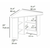 HANAH HOME Radni sto Corner Anthracite