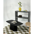 Hanah Home Klub sto Lilyum Large, 100x42x54 cm, Crni