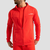 GymBeam Muška dukserica Zip Up Limitless Hot Red
