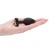 Ouch! Diamond Heart Butt Plug Regular Black