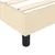 Vidaxl Box spring postelja z vzmetnico krem 90x190 cm blago