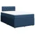 Vidaxl Box spring postelja z vzmetnico moder 120x200 cm blago