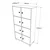Hanah Home Komoda 96x179,4x40cm Orah
