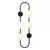 Zidna lampa F9209-4Z BK