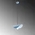 Opviq Luster Eger, 17-106cm, O10, E27, Plavi