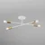 Plafonski luster CAMBRIDGE 4xE27/15W/230V mesing/bela