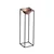 Aberto Design Dekorativna saksija GED-020-B, 80 cm, O 26 cm ,, Crno-terakota