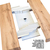 Ityhome Ityhome 90 x 77 konzolna miza bela/rjava, (20847687)