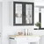 vidaXL Stenska kuhinjska omarica Črna 80 x 31 x 80 cm Konstruiran les