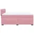 Vidaxl Box spring postelja z vzmetnico roza 160x200 cm žamet
