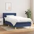 Vidaxl Box spring postelja z vzmetnico moder 90x190 cm blago