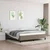 Vidaxl Posteljni okvir brez vzmetnice taupe 160x200 cm blago