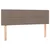shumee Box spring postelja z vzmetnico LED taupe 140x200 cm blago