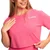 GymBeam Women‘s Limitless Cropped T-Shirt Dragonfruit
