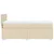 vidaXL Box spring postelja z vzmetnico krem 90x200 cm blago
