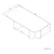 Hanah Home Klub sto Becaj, 120x41.4x60 cm, Bež beli