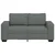 Vidaxl Dvosed temno siv 160x77x82 cm blago