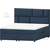 Boxspring postelja Lola - 160x200 cm - tkanine Cloud, Salvador